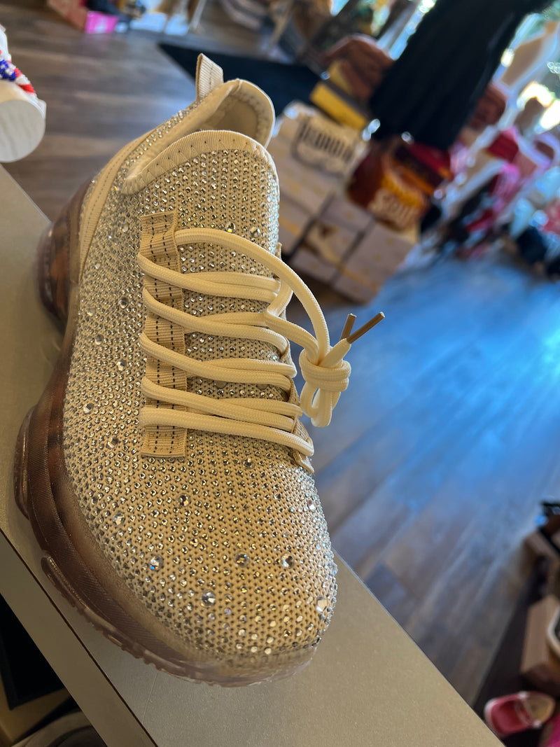 Crème Bling Sneaker