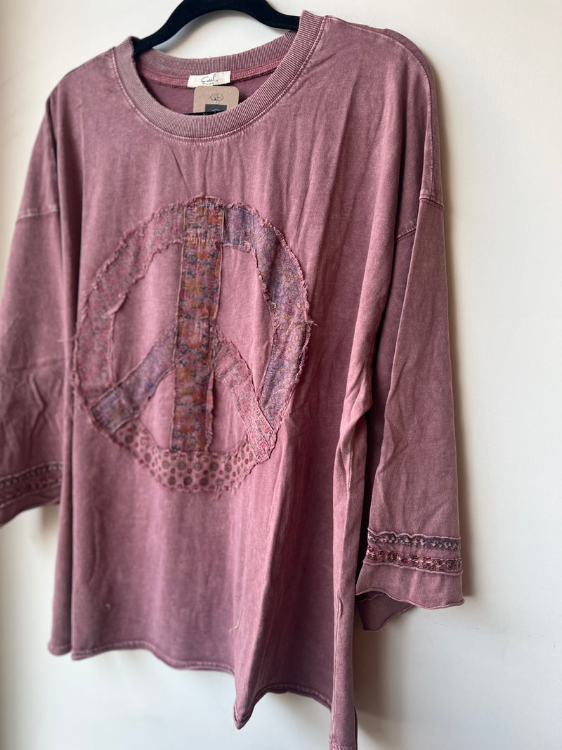 Mauve Peace Top