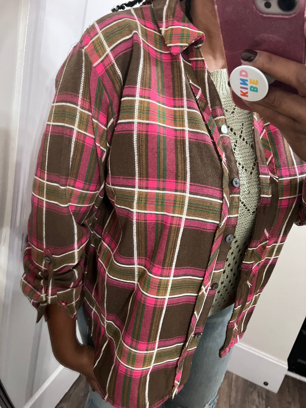 PB Plaid Top