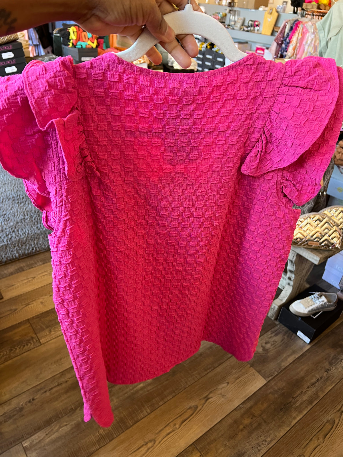 Pink Ruffle Top3