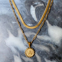 Ellison+Young - Double Chain Initial Necklace