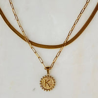 Ellison+Young - Double Chain Initial Necklace