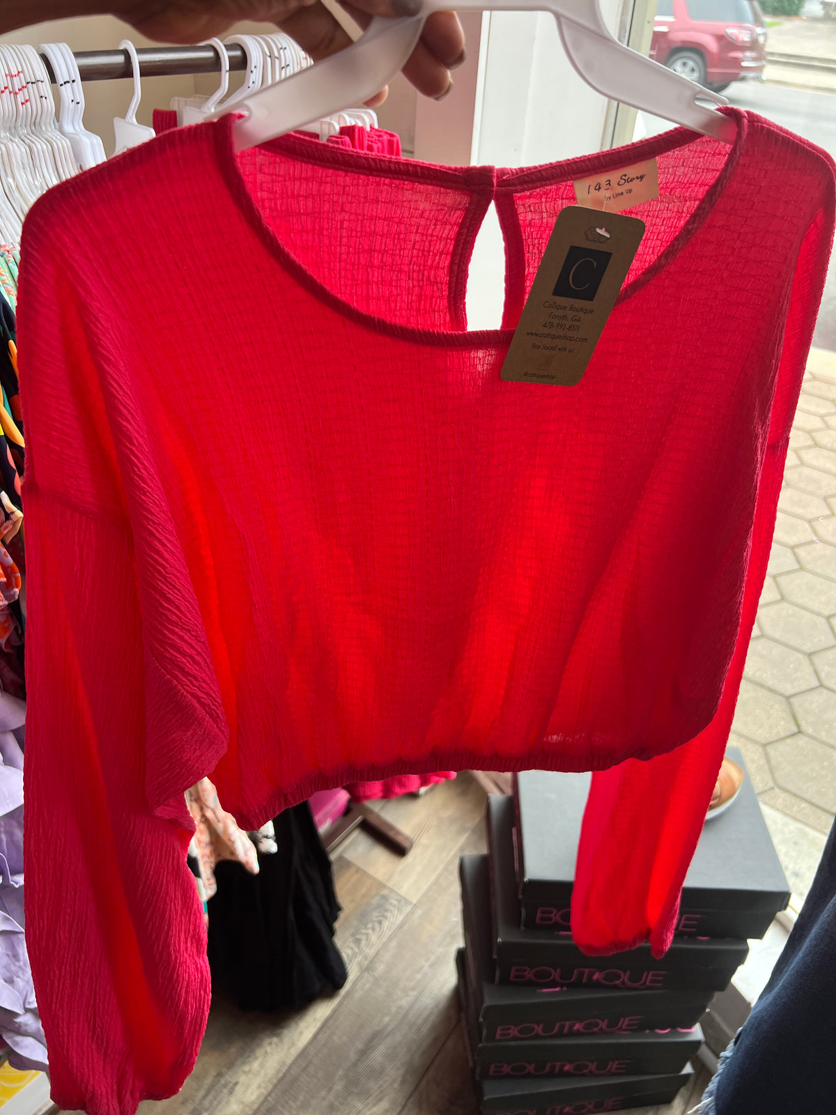 Coral Long Top