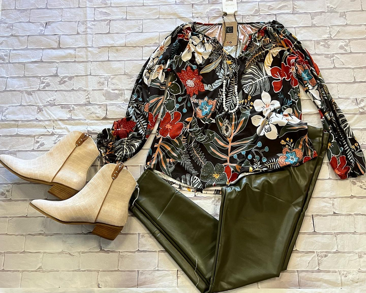 Bishop floral Top