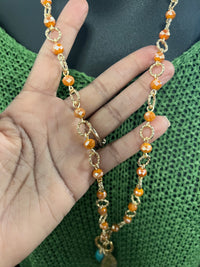 Pumpkin Crystal Necklace