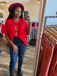 Red Riley Top