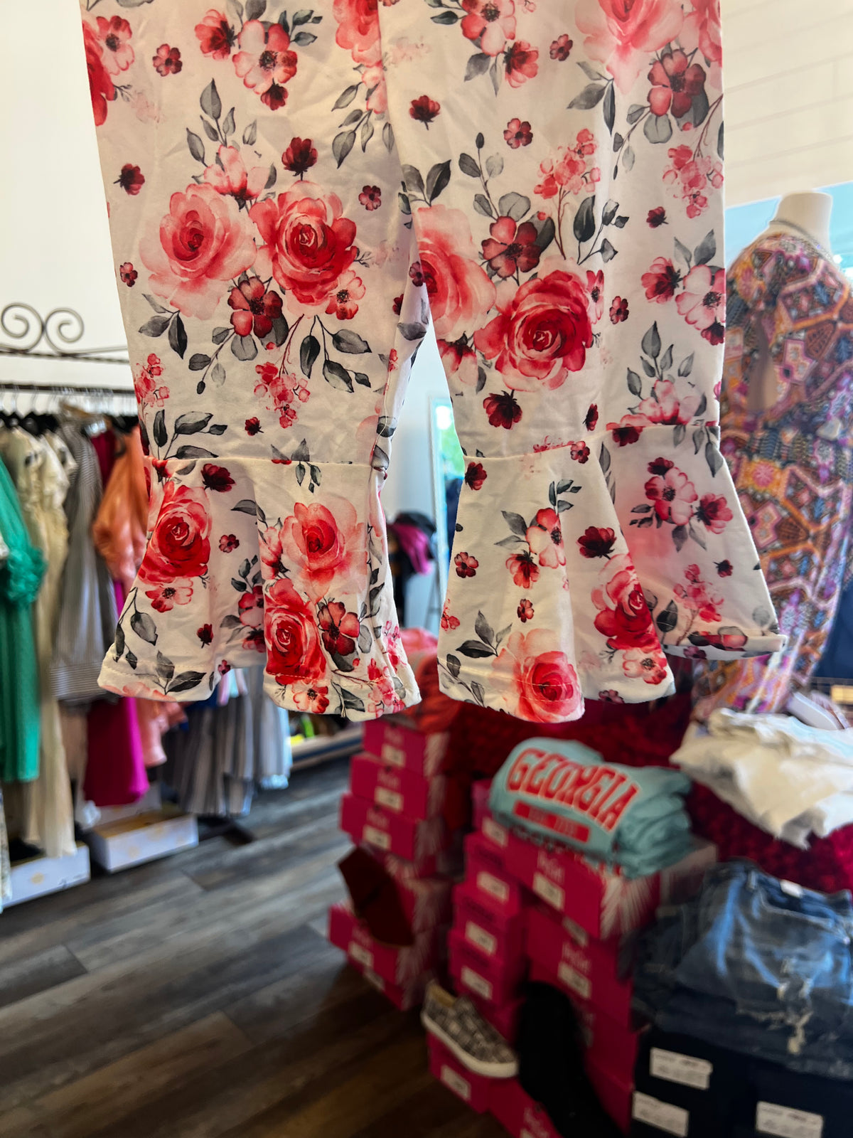 Girls Floral Capris