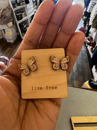 Butterfly stud Earrings