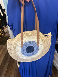 Eye Straw Tote