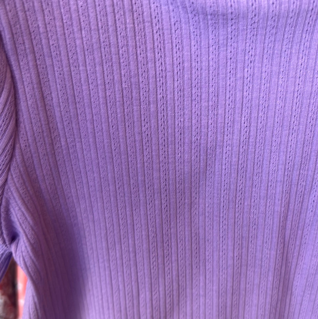 Girls violet puff top