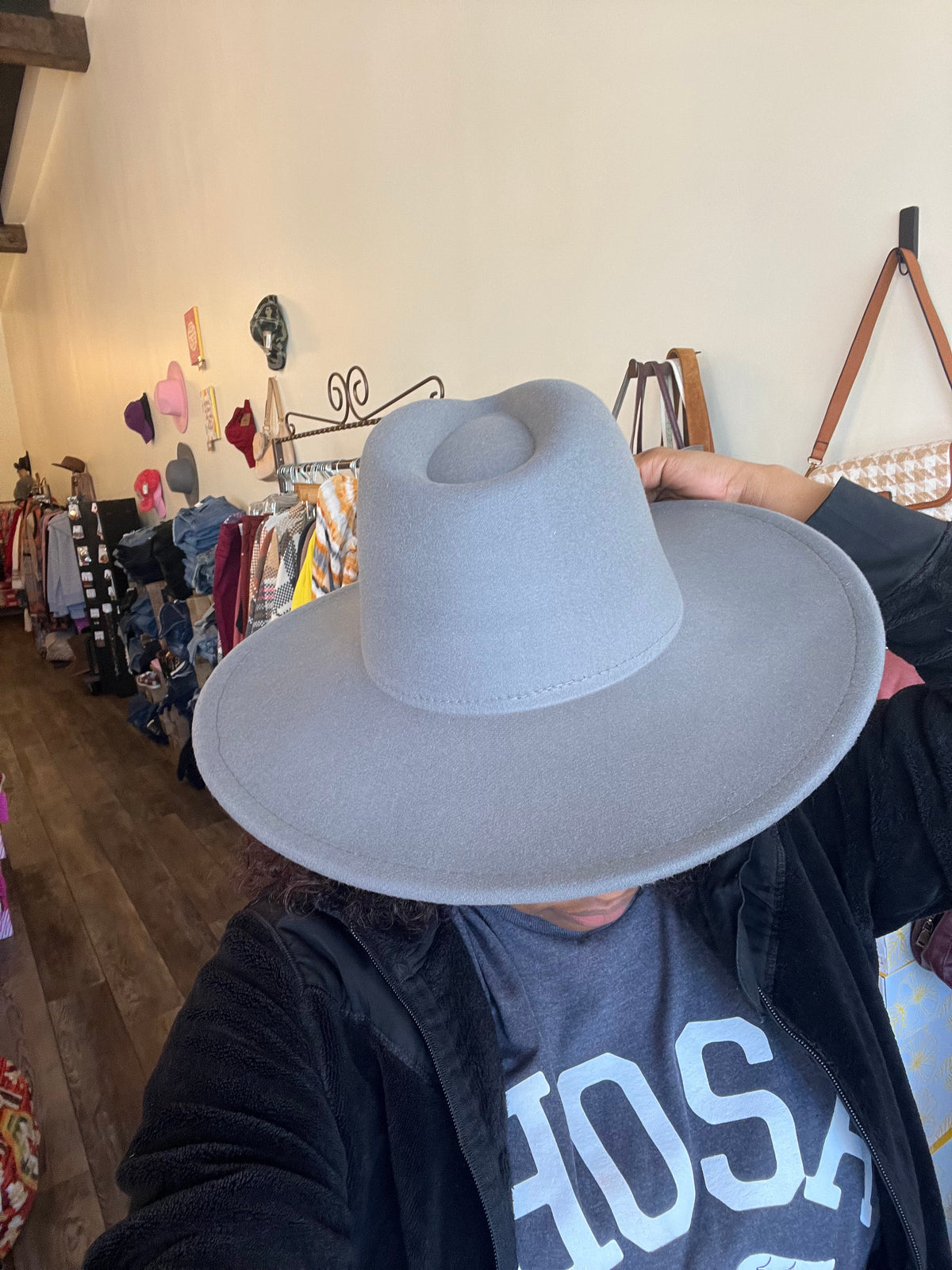 Grey WB Hat