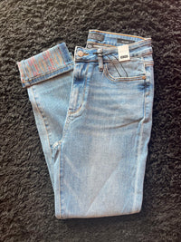 Cuffed relaxed jean