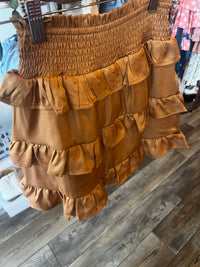 Girls Camel Skirt