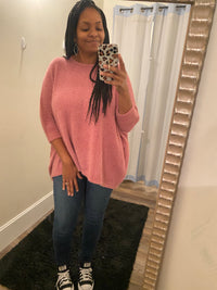 Pink Fuzzy Sweater