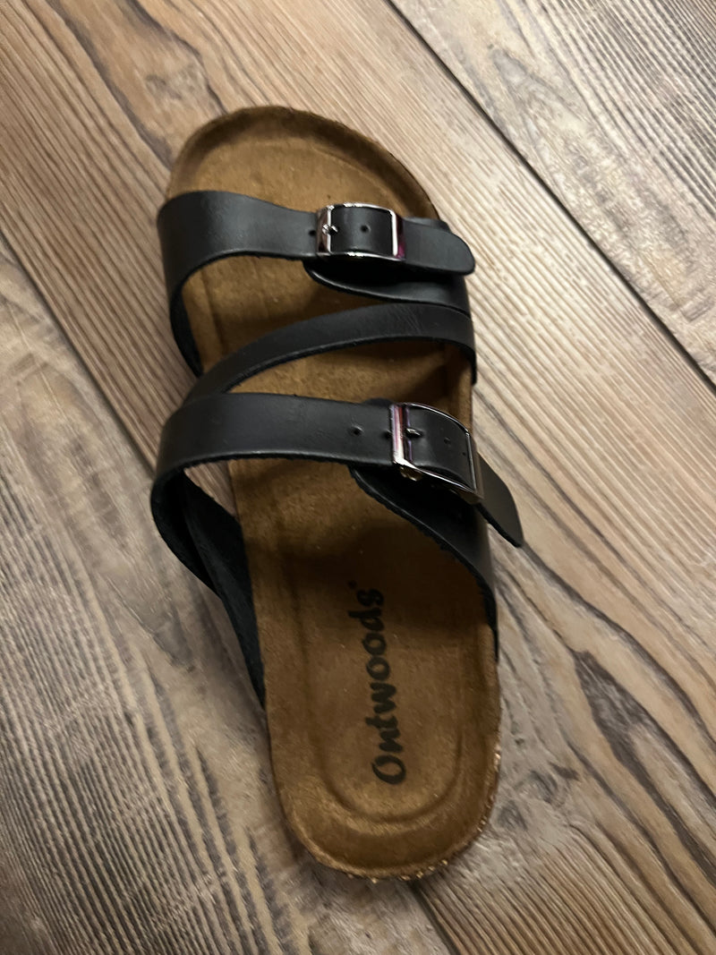 Black Wrap Sandal